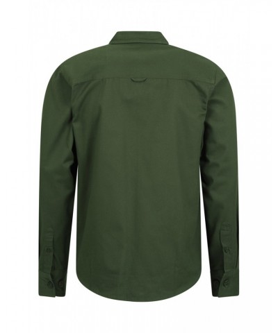 Brook Mens Long Sleeve Overshirt Khaki $14.52 Tops