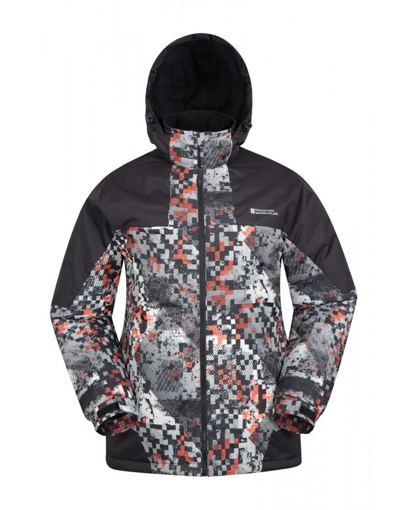 Shadow II Mens Printed Ski Jacket Monochrome $35.74 Ski