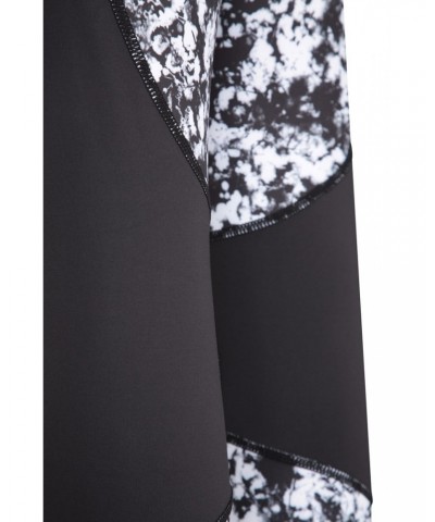 Track Record Womens Patterned Leggings Black $13.99 Active