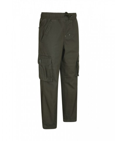 Pull Up Kids Jersey Lined Cargo Pants Khaki $15.05 Pants