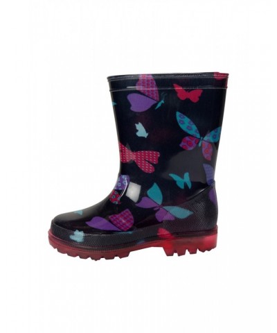 Splash Junior Flashing Lights Rain Boots Bright Pink $13.24 Footwear