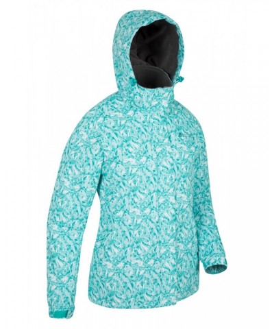 Dawn Womens Printed Ski Jacket Pale Green $25.99 Jackets