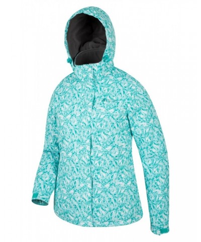 Dawn Womens Printed Ski Jacket Pale Green $25.99 Jackets