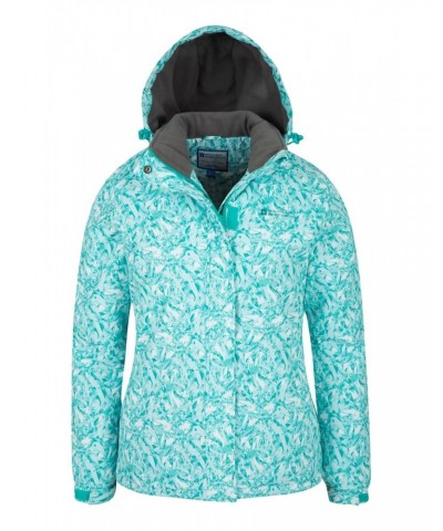 Dawn Womens Printed Ski Jacket Pale Green $25.99 Jackets