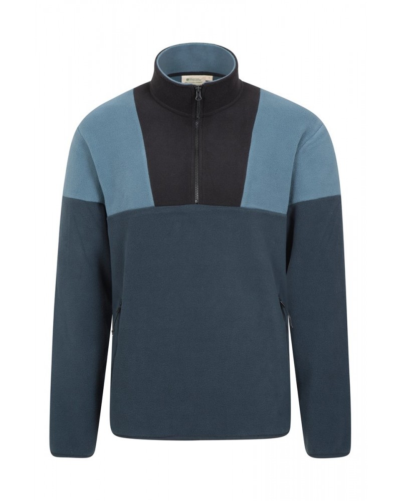 Berwick Mens Recycled Fleece Blue $17.48 Fleece