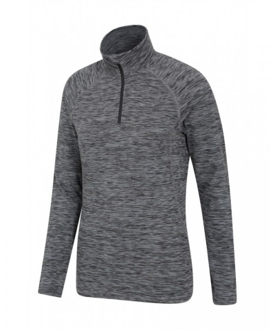 Bend And Stretch Womens Half-Zip Midlayer Black $18.14 Active