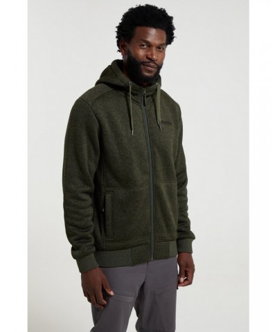 Nevis II Mens Fur Lined Hoodie Dark Khaki $30.80 Tops