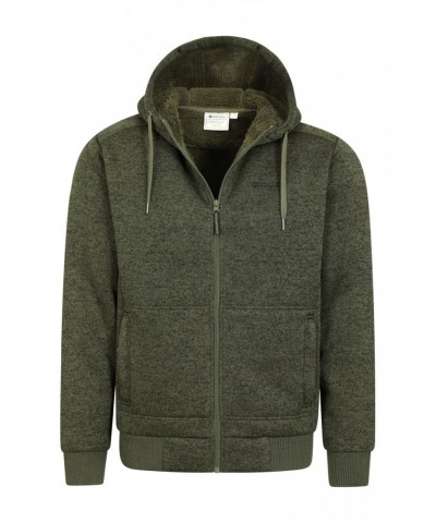 Nevis II Mens Fur Lined Hoodie Dark Khaki $30.80 Tops