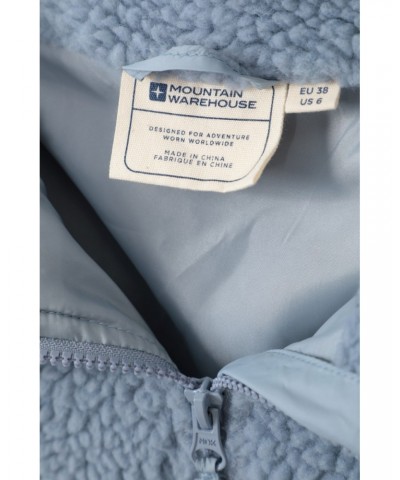 Brook Womens Hybrid Half-Zip Fleece Light Blue $22.79 Fleece