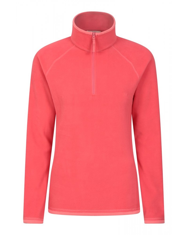 Montana Womens Half-Zip Fleece Fiery Coral $14.03 Fleece