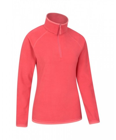 Montana Womens Half-Zip Fleece Fiery Coral $14.03 Fleece