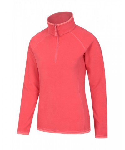 Montana Womens Half-Zip Fleece Fiery Coral $14.03 Fleece