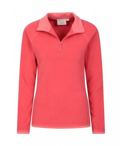 Montana Womens Half-Zip Fleece Fiery Coral $14.03 Fleece