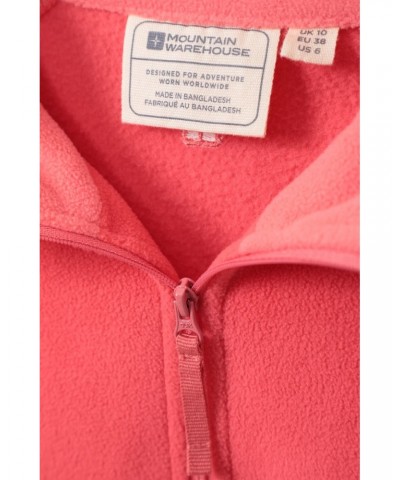 Montana Womens Half-Zip Fleece Fiery Coral $14.03 Fleece