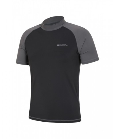 Mens UV Rash Guard Dark Grey $14.74 Swimwear