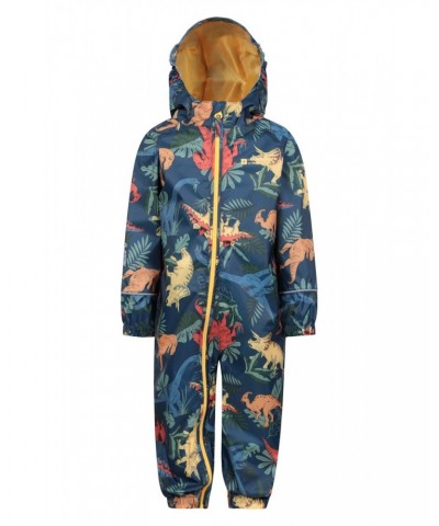 Puddle Kids Printed Waterproof Rain Suit Royal Blue $20.29 Babywear