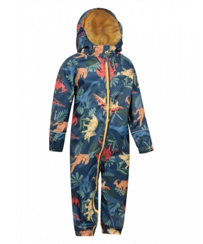 Puddle Kids Printed Waterproof Rain Suit Royal Blue $20.29 Babywear