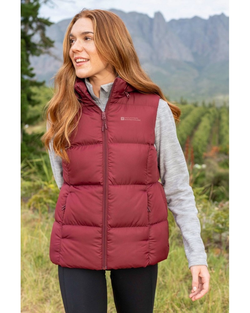 Astral II Womens Insulated Vest Dark Red $28.61 Jackets