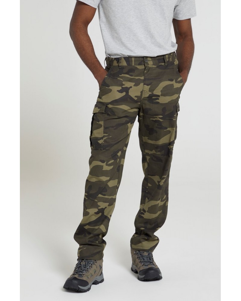 Lakeside Camo Mens Cargo Pants Khaki $17.76 Pants