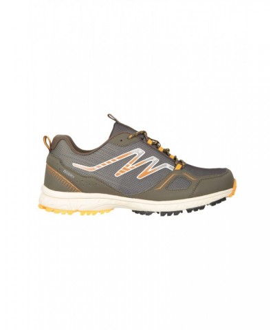 Enhance Mens Waterproof Trail Runner Sneakers Khaki $31.85 Active