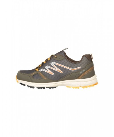 Enhance Mens Waterproof Trail Runner Sneakers Khaki $31.85 Active