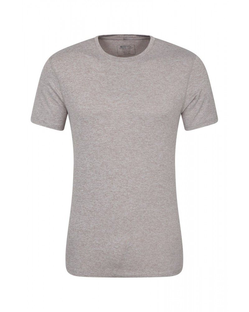 Echo Melange Mens Recycled T-Shirt Beige $15.84 Tops