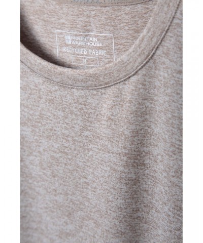 Echo Melange Mens Recycled T-Shirt Beige $15.84 Tops