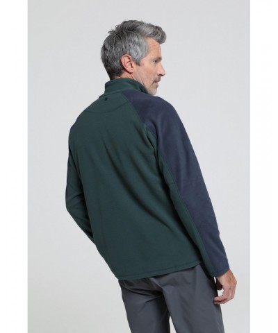 Ashbourne Mens Half-Zip Fleece Dark Khaki $14.49 Fleece