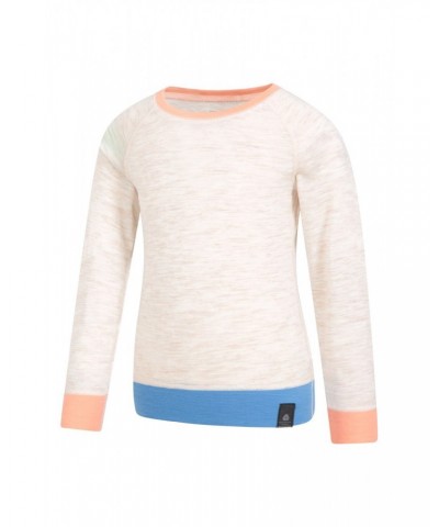 Kids Merino Colour Block Set Beige $22.50 Base Layers