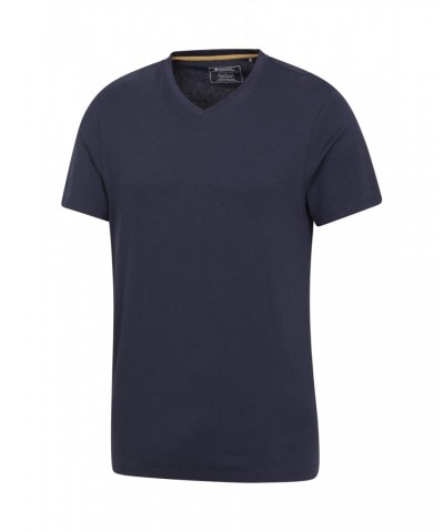 Eden II Mens Organic V-Neck T-Shirt Navy $10.59 Tops