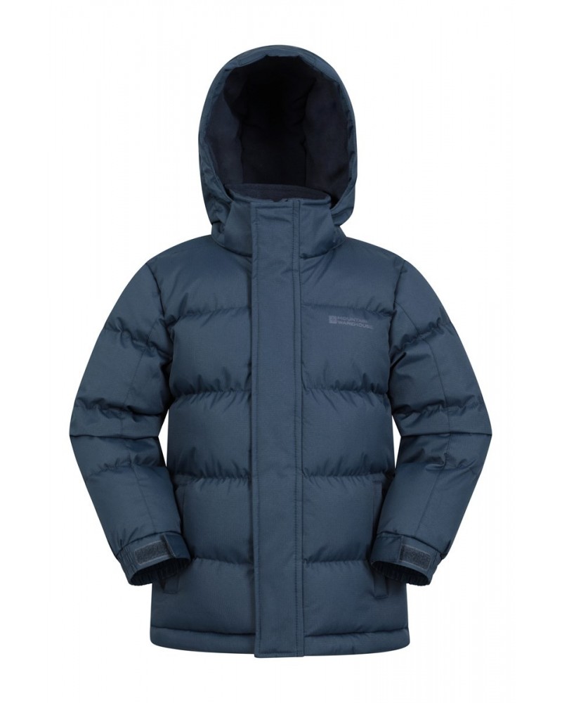 Snow II Kids Water Resistant Insulated Jacket Dark Blue $37.69 Jackets