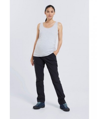 Maternity Hiker Stretch Womens Pants - Short Length Black $19.78 Maternity