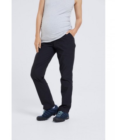 Maternity Hiker Stretch Womens Pants - Short Length Black $19.78 Maternity