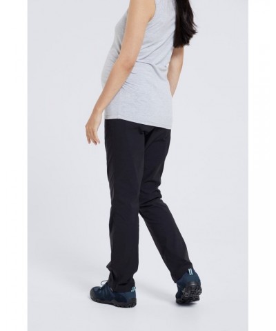 Maternity Hiker Stretch Womens Pants - Short Length Black $19.78 Maternity