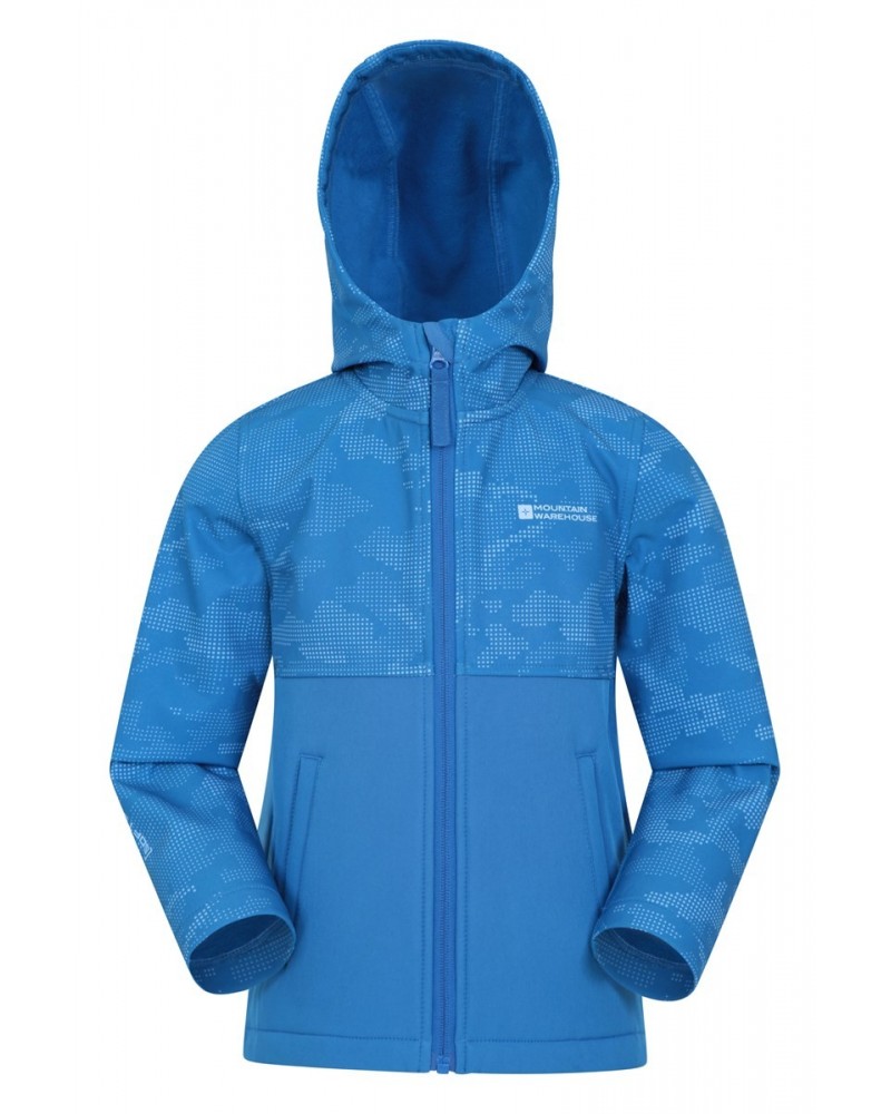 Exodus Kids Camo Print Softshell Cobalt $14.99 Softshell Jackets