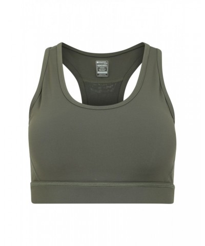 Blackout Womens Sports Bra Dark Khaki $15.59 Active