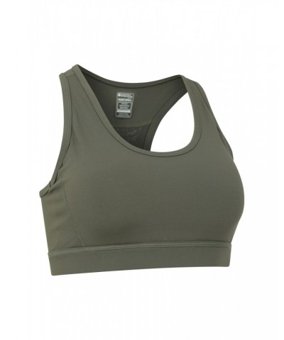 Blackout Womens Sports Bra Dark Khaki $15.59 Active