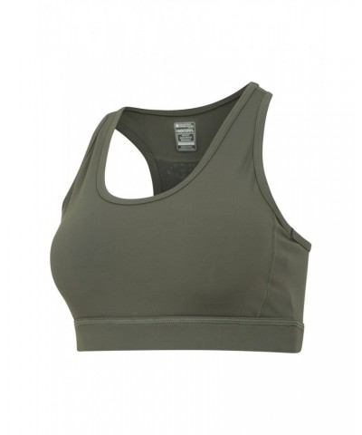 Blackout Womens Sports Bra Dark Khaki $15.59 Active