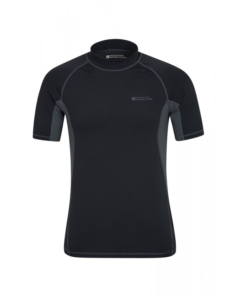 Mens UV Rash Guard Charcoal $14.24 Swimwear