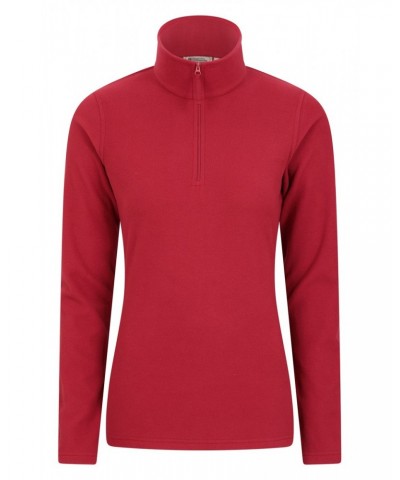 Camber Womens Half-Zip Fleece Red $13.49 Fleece