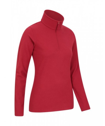 Camber Womens Half-Zip Fleece Red $13.49 Fleece