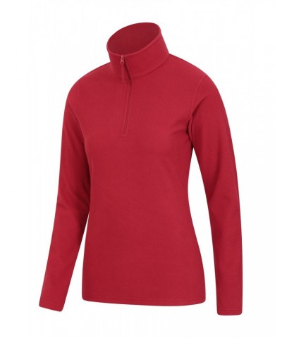 Camber Womens Half-Zip Fleece Red $13.49 Fleece