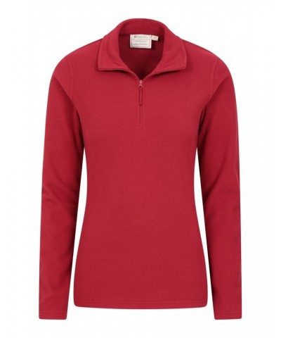 Camber Womens Half-Zip Fleece Red $13.49 Fleece