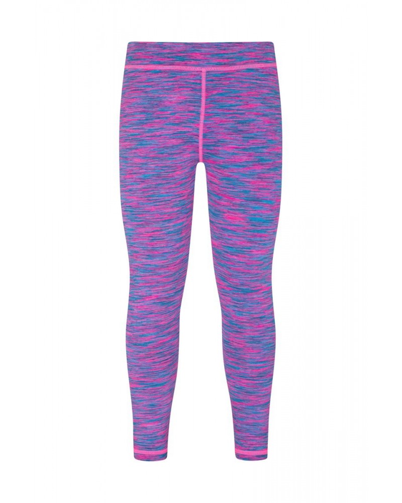 Kayleigh Kids Space Dye Leggings Bright Pink $12.75 Active