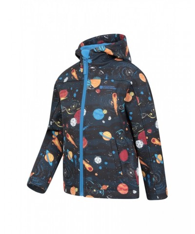 Exodus II Kids Printed Water-resistant Softshell Spacey Midnight $19.13 Jackets