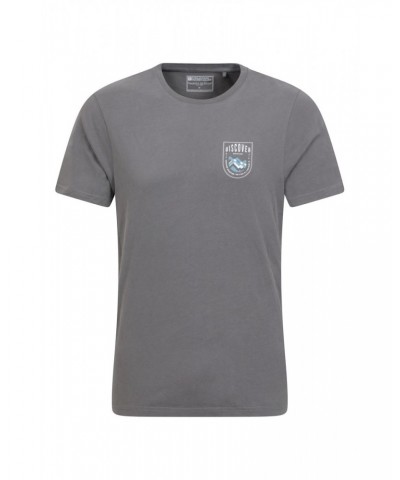 Discover Whistler Organic Men's T-Shirt Charcoal $16.17 Tops