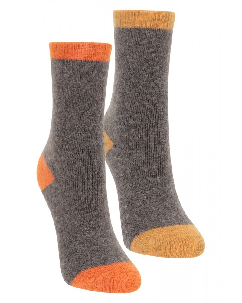 Kids Merino Wool Mid-Calf Socks Orange $12.74 Accessories