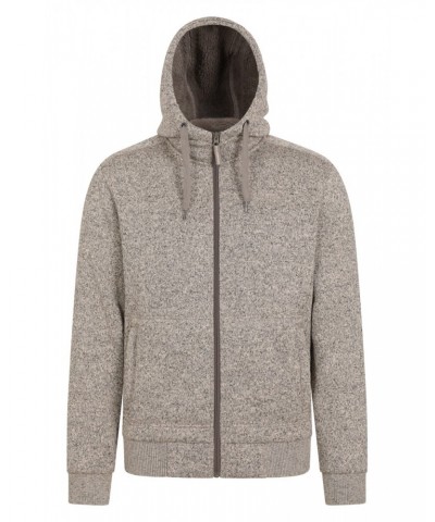 Nevis Mens Fleece Lined Hoodie Beige $19.75 Tops