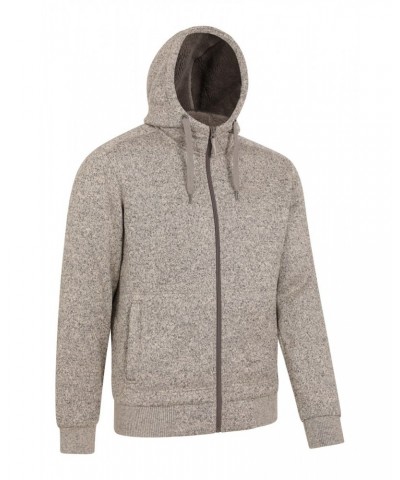 Nevis Mens Fleece Lined Hoodie Beige $19.75 Tops