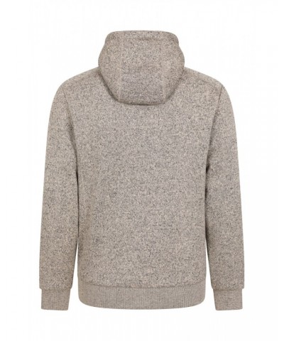 Nevis Mens Fleece Lined Hoodie Beige $19.75 Tops